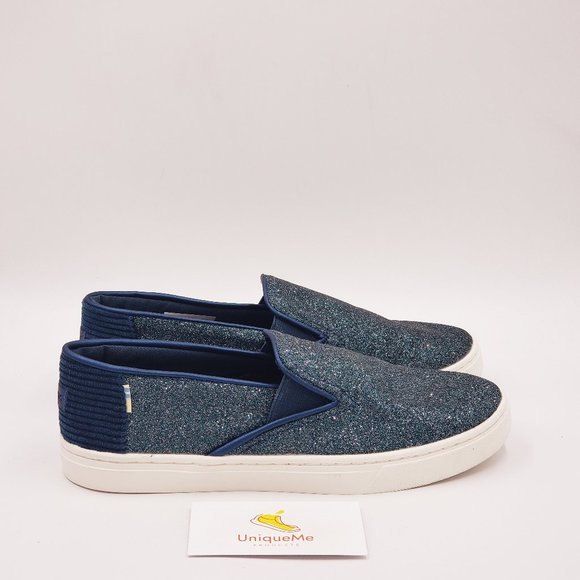 Toms Luca Glitter slip on Shoes A870 - Picture 1 of 7